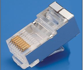 金鱗羽超五類屏蔽鍍金水晶頭